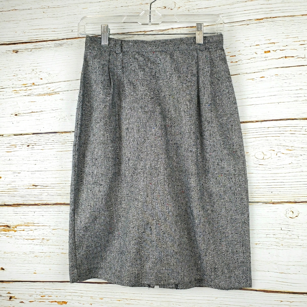 Truffles Black & White Tweed Skirt